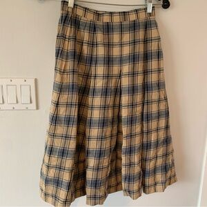 DAKS England Vintage Wool Plaid Skirt 1984 Japan Women’s 63-90 Lined